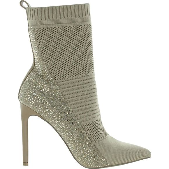 Steve Madden Maxwell Women's Mesh Pointed Toe Ankle Sock Boots Imperfections - Picture 2 of 4